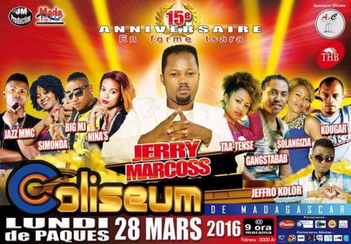 JERRY MARCOS Coliseum le 28 Mars 2016