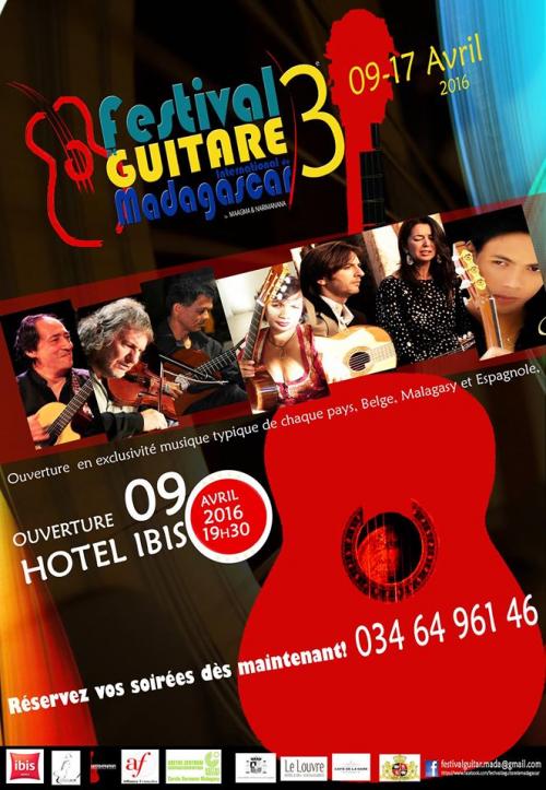Festival de guitare de Madagascar du 09 au 17 Avril 2016